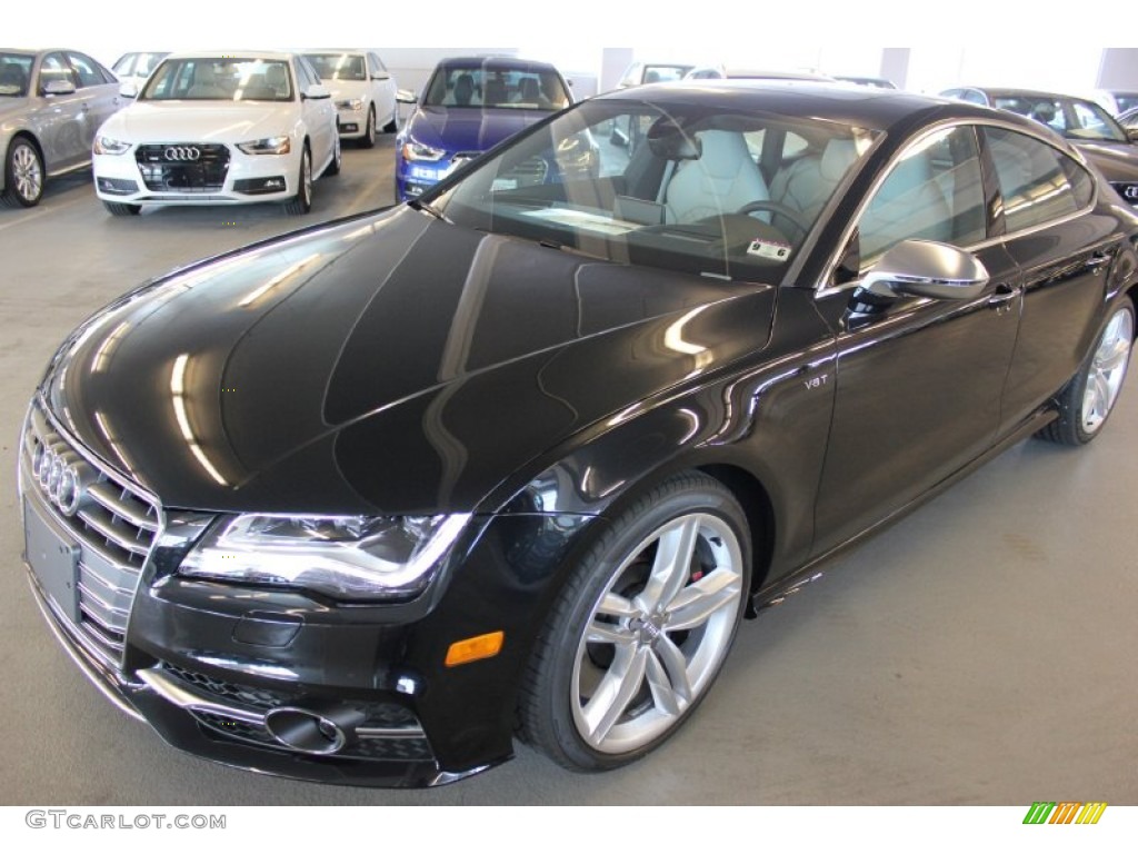 2015 S7 4.0 TFSI quattro - Phantom Black Pearl / Lunar Silver Valcona w/Diamond Contrast Stitching photo #3