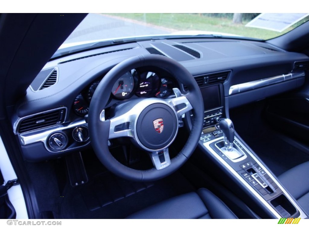 2014 Porsche 911 Targa 4S Black Dashboard Photo #97649904