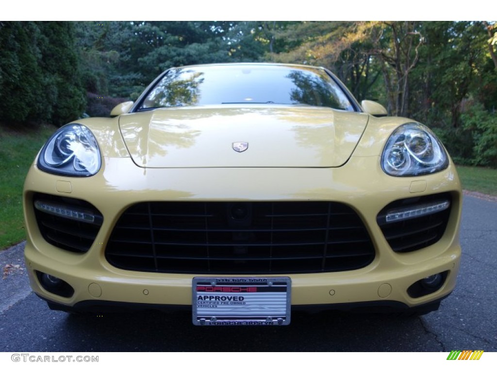 2012 Cayenne Turbo - Sand Yellow / Luxor Beige photo #2