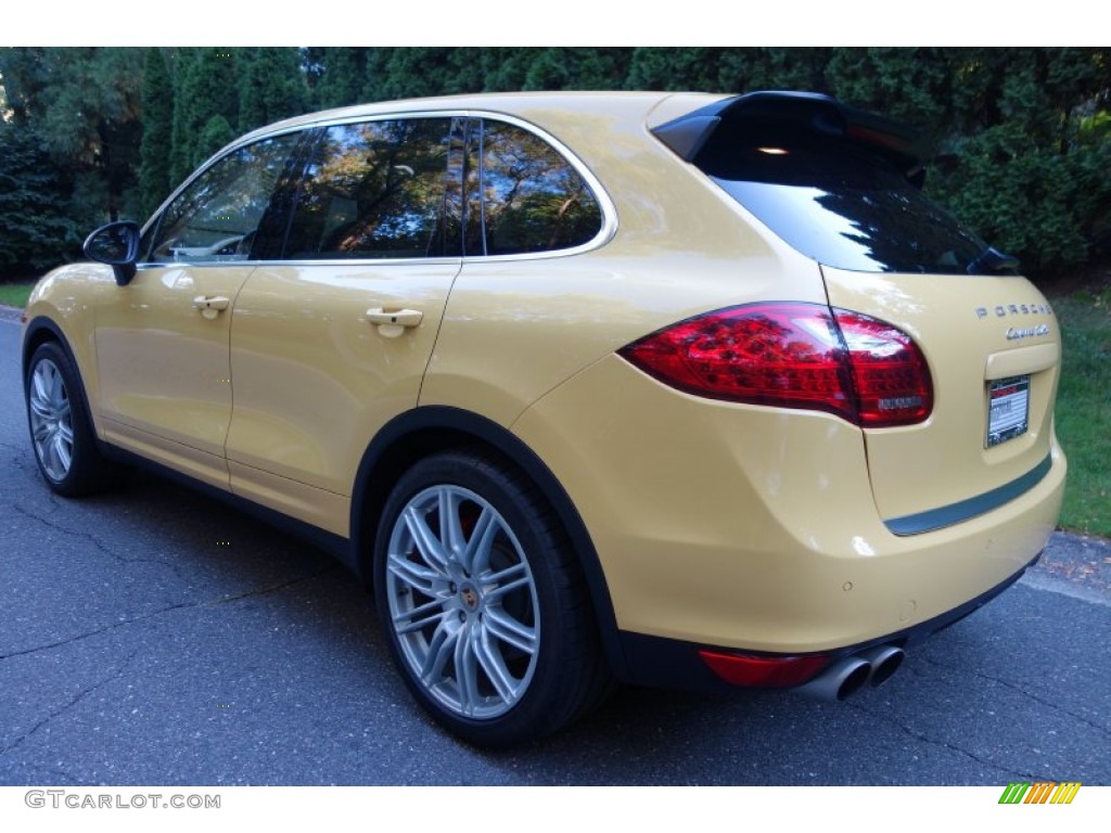 2012 Cayenne Turbo - Sand Yellow / Luxor Beige photo #4