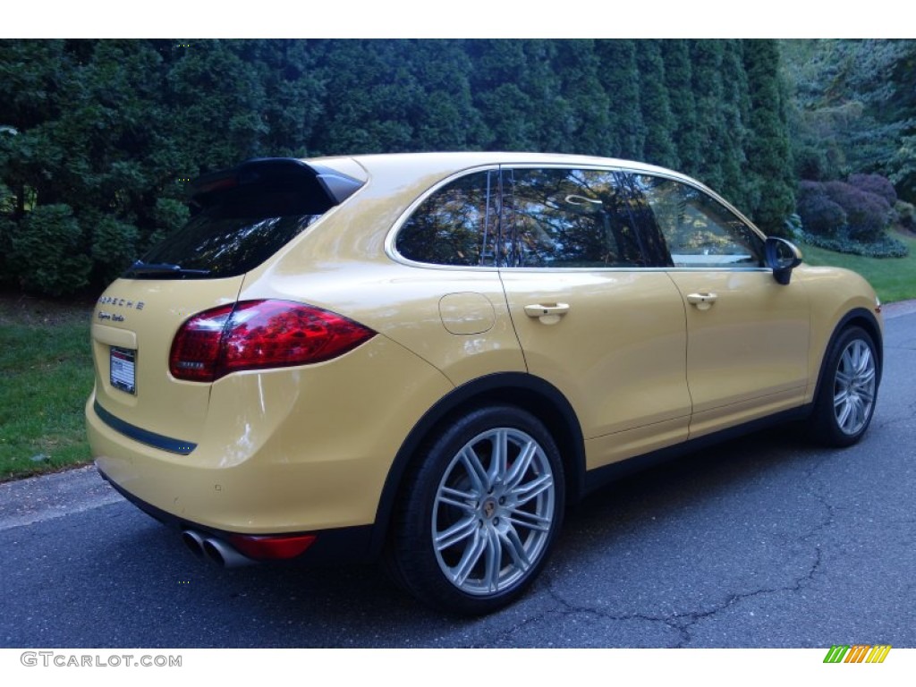 2012 Cayenne Turbo - Sand Yellow / Luxor Beige photo #6