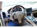 Luxor Beige 2012 Porsche Cayenne Turbo Steering Wheel
