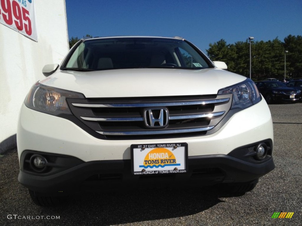 2012 CR-V EX-L 4WD - Taffeta White / Gray photo #4