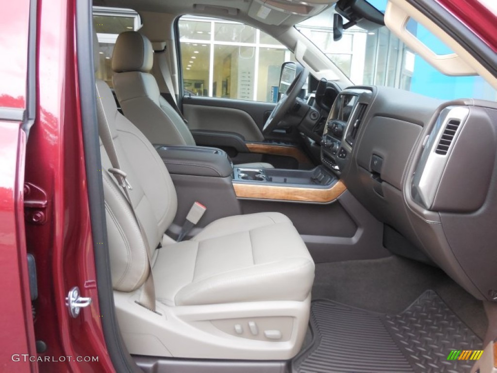 2015 Silverado 3500HD LTZ Crew Cab Dual Rear Wheel 4x4 - Deep Ruby Metallic / Cocoa/Dune photo #70