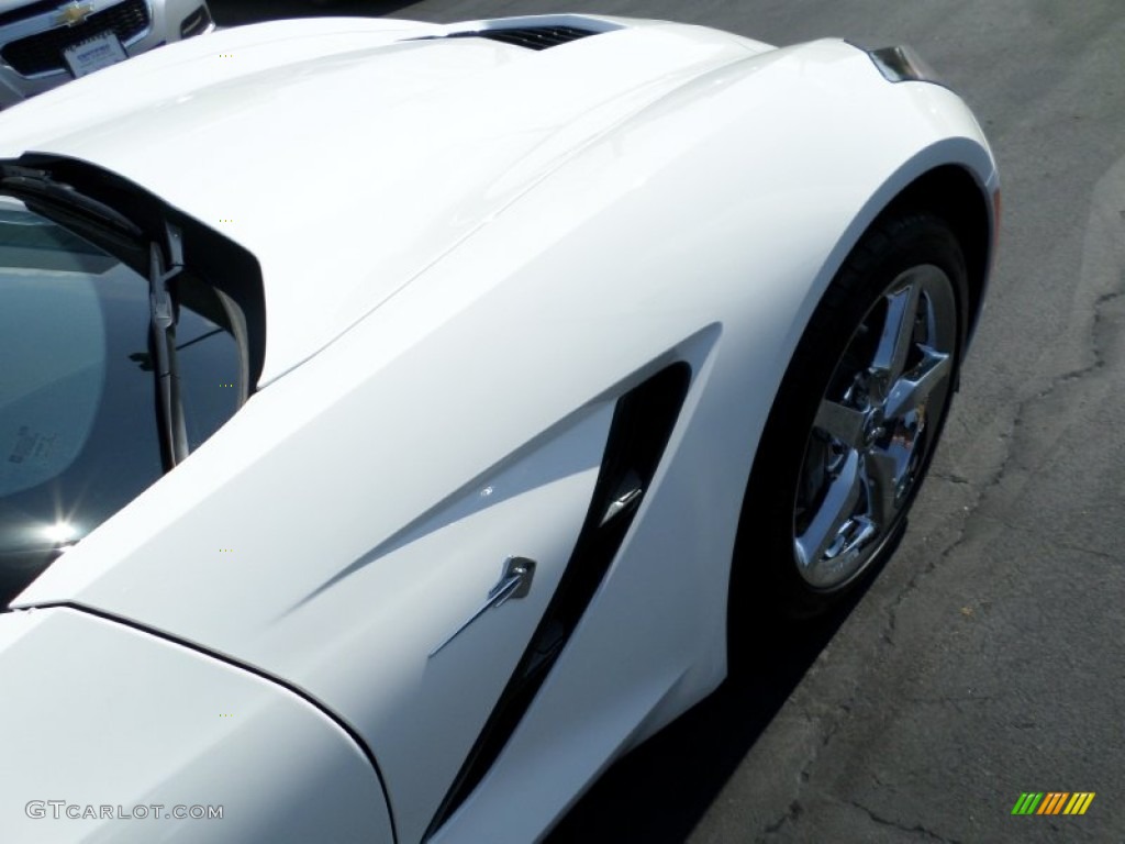 2015 Corvette Stingray Convertible - Arctic White / Jet Black photo #16