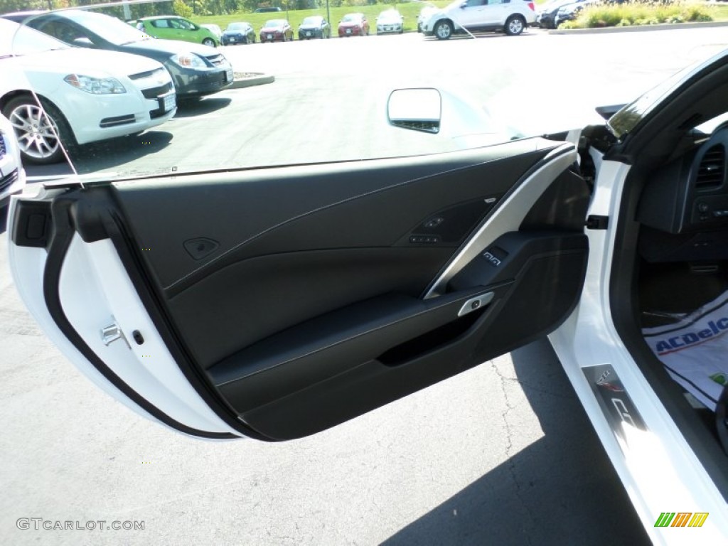 2015 Chevrolet Corvette Stingray Convertible Jet Black Door Panel Photo #97653282