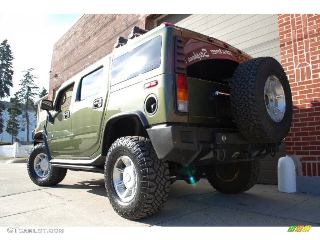 2003 H2 SUV - Sage Green Metallic / Wheat photo #3