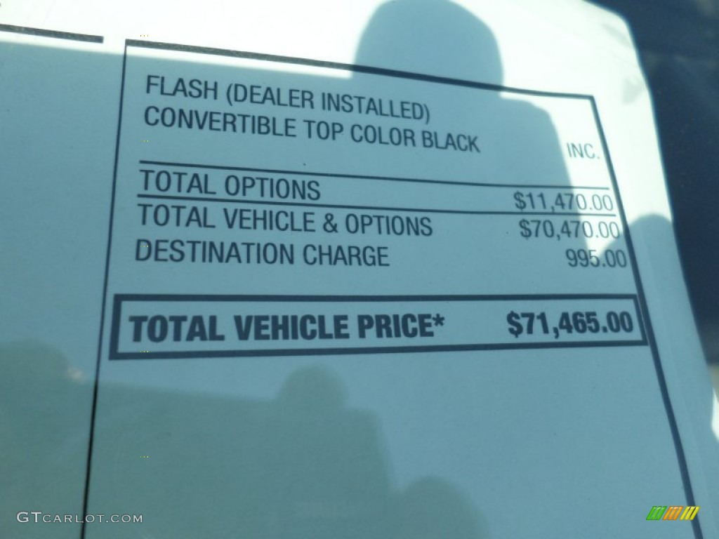 2015 Chevrolet Corvette Stingray Convertible Window Sticker Photo #97653537