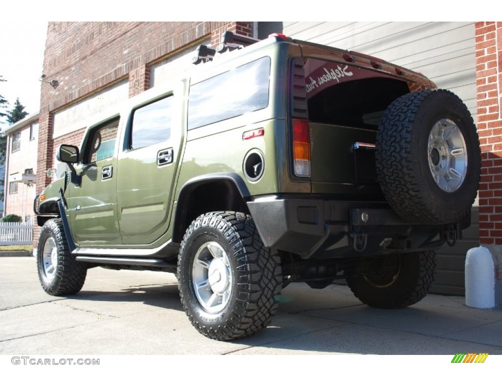 2003 H2 SUV - Sage Green Metallic / Wheat photo #11