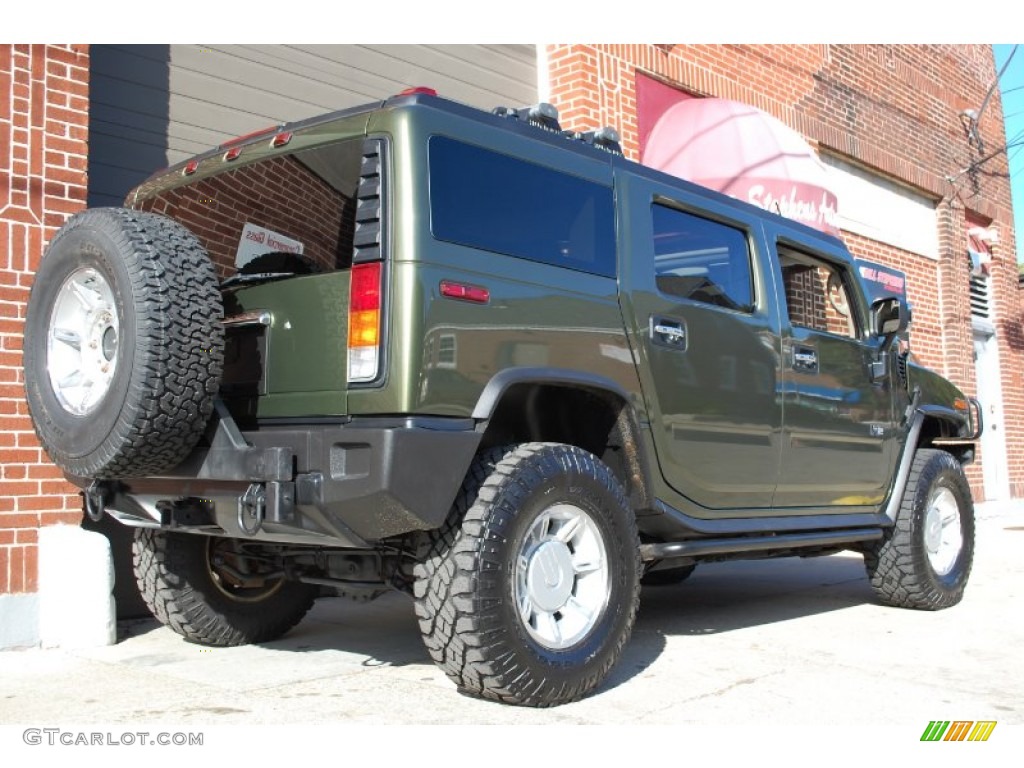 2003 H2 SUV - Sage Green Metallic / Wheat photo #12