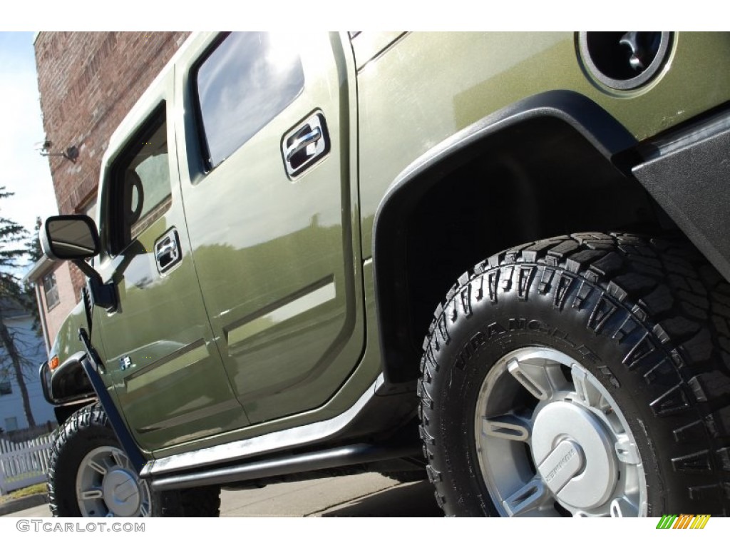 2003 H2 SUV - Sage Green Metallic / Wheat photo #14