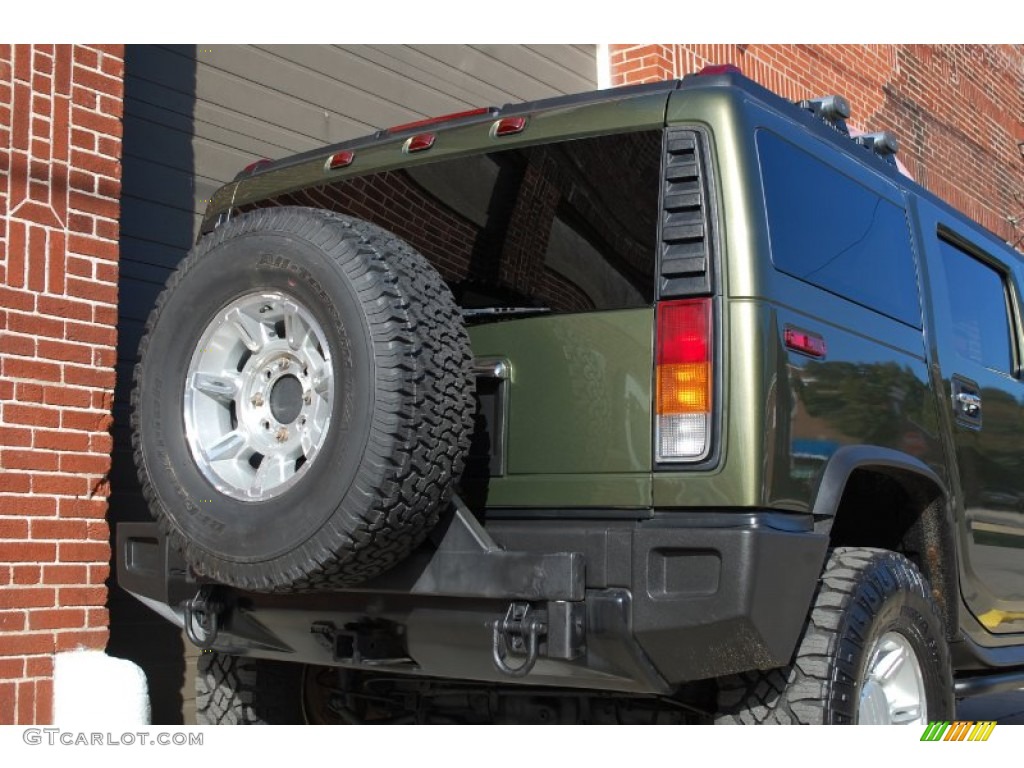 2003 H2 SUV - Sage Green Metallic / Wheat photo #20