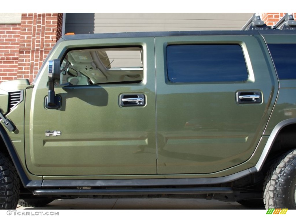 2003 H2 SUV - Sage Green Metallic / Wheat photo #25