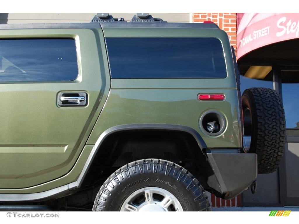 2003 H2 SUV - Sage Green Metallic / Wheat photo #27