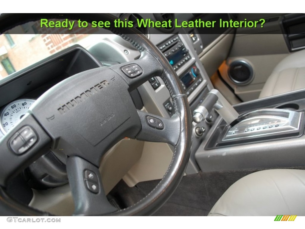 2003 H2 SUV - Sage Green Metallic / Wheat photo #41