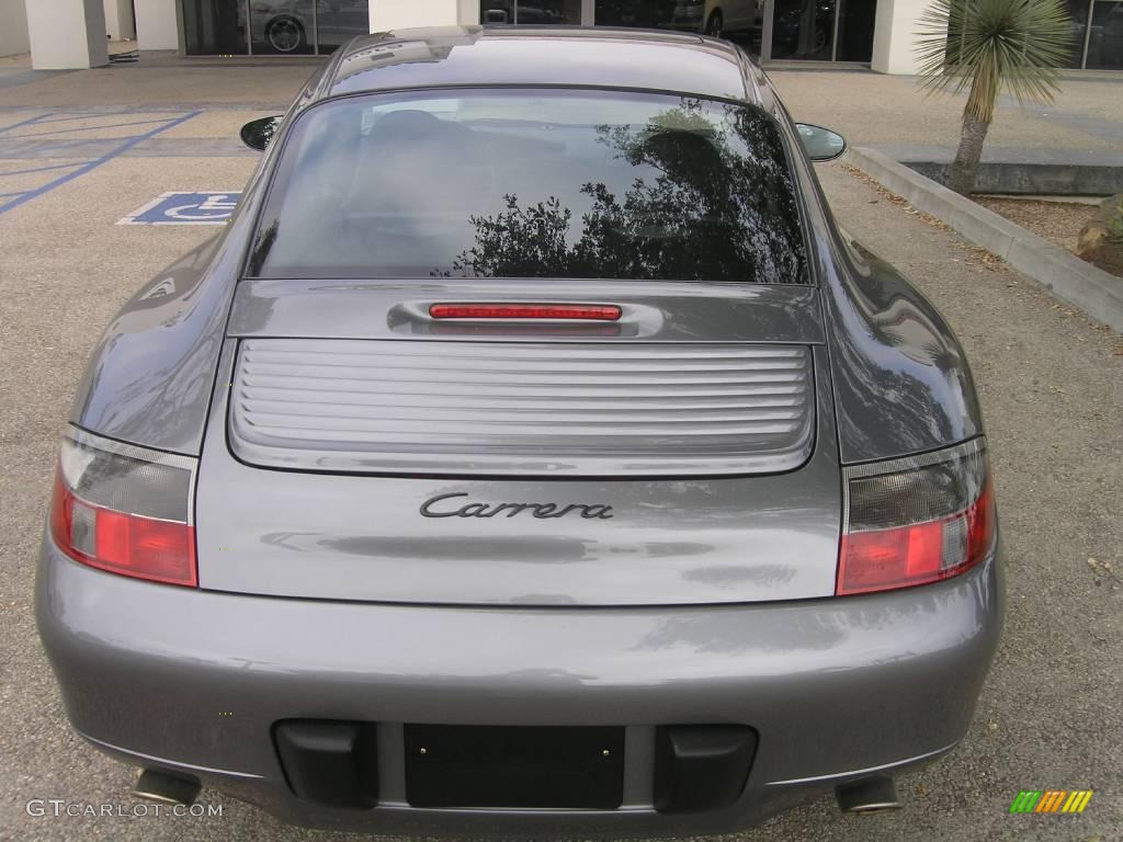 2001 911 Carrera Coupe - Seal Grey Metallic / Black photo #7