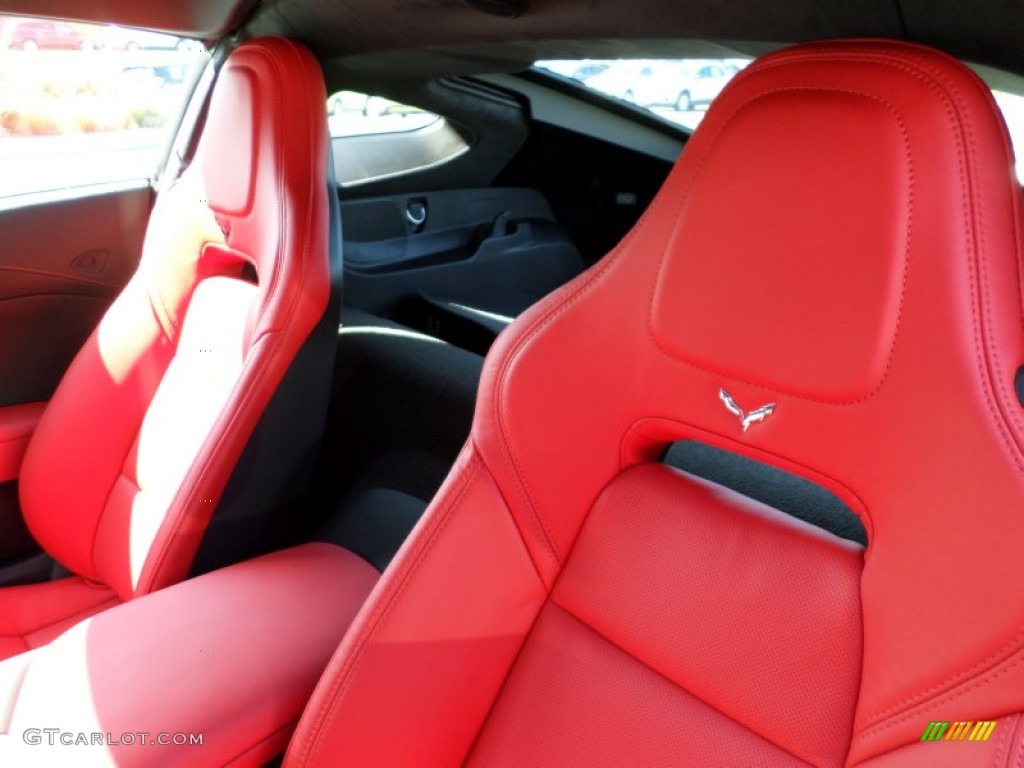 2015 Corvette Stingray Coupe - Arctic White / Adrenaline Red photo #52