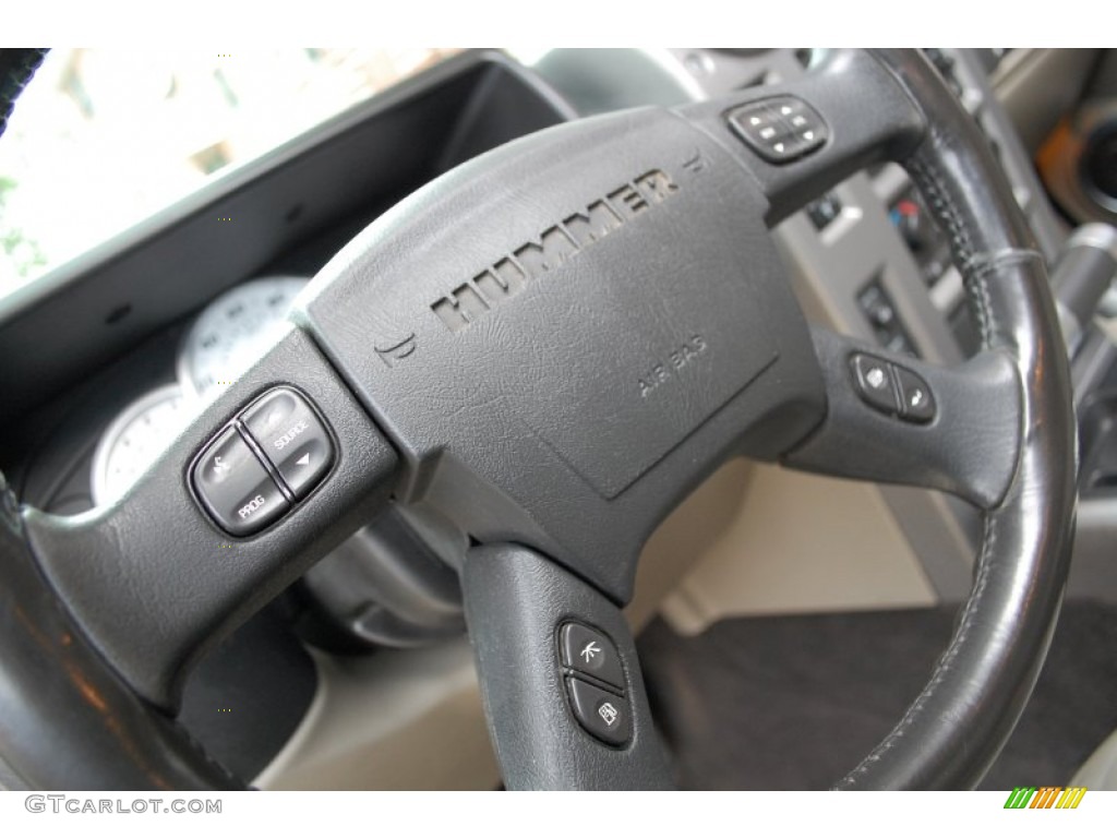 2003 H2 SUV - Sage Green Metallic / Wheat photo #73