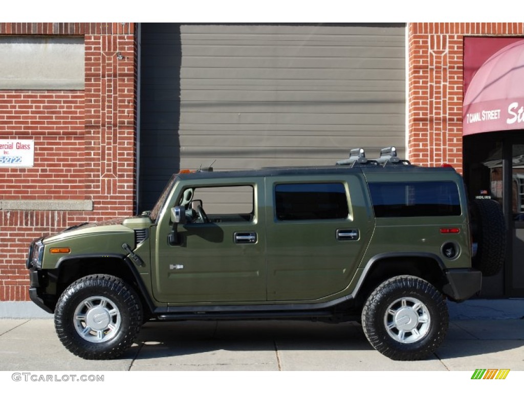 2003 H2 SUV - Sage Green Metallic / Wheat photo #109