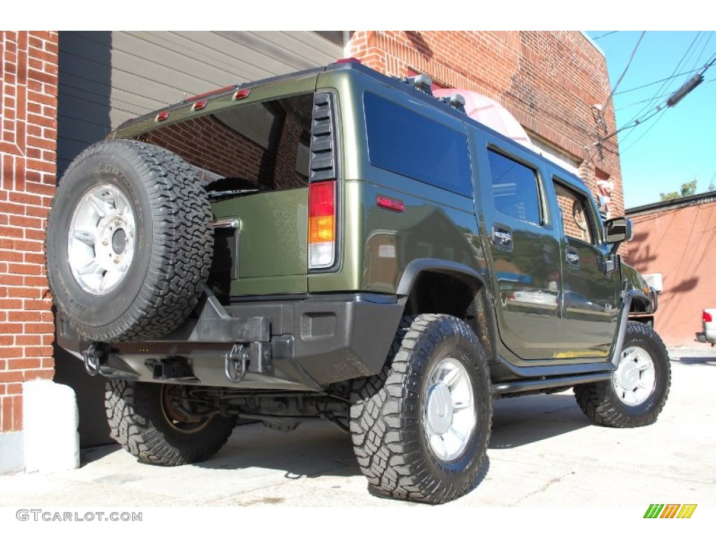2003 H2 SUV - Sage Green Metallic / Wheat photo #110