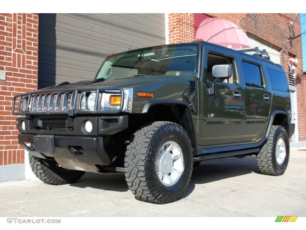 Sage Green Metallic 2003 Hummer H2 SUV Exterior Photo #97656213