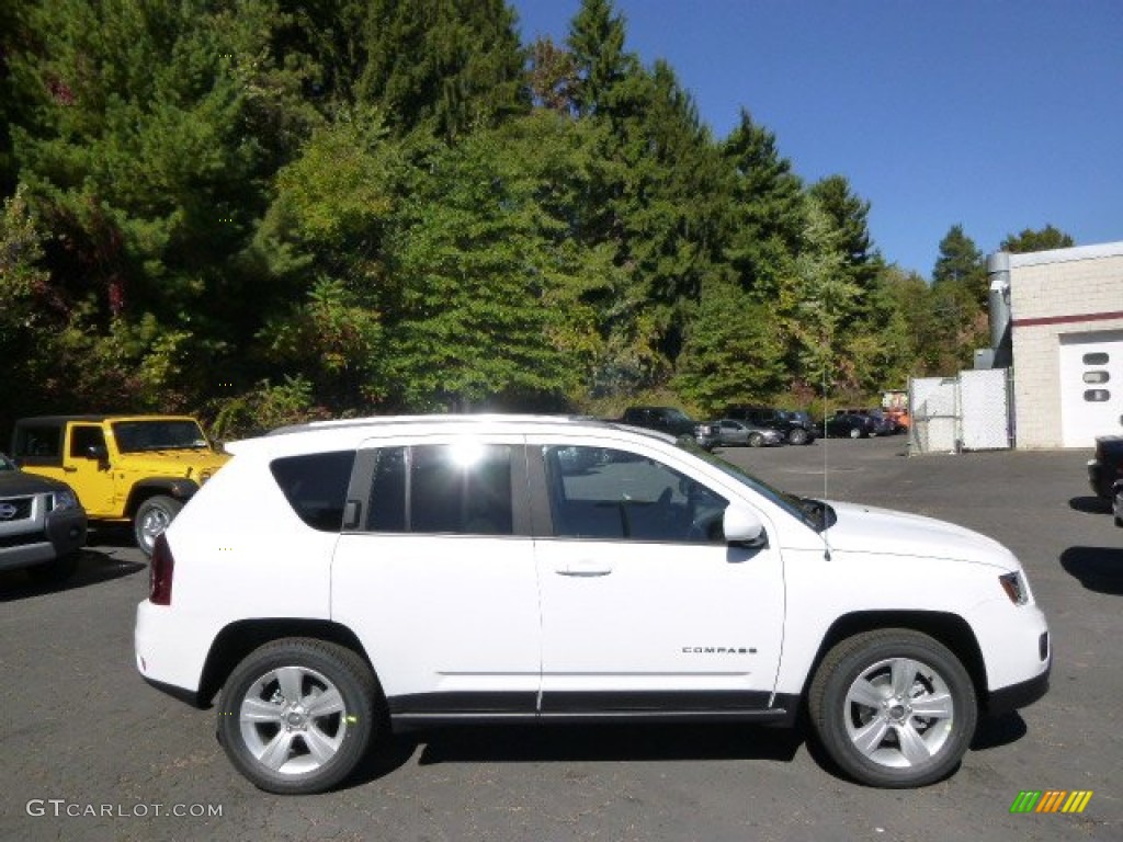 Bright White 2015 Jeep Compass Latitude 4x4 Exterior Photo #97658053