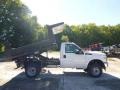 Oxford White - F350 Super Duty XL Regular Cab 4x4 Dump Truck Photo No. 1