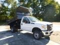 Oxford White - F350 Super Duty XL Regular Cab 4x4 Dump Truck Photo No. 2