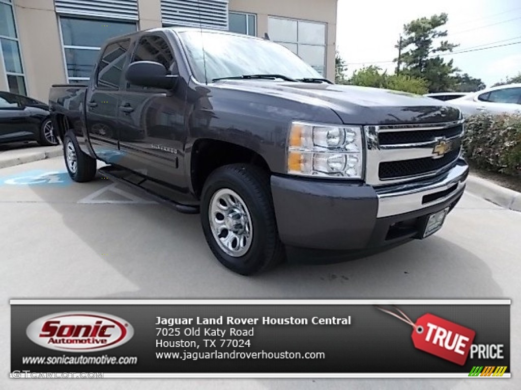 2011 Silverado 1500 LS Crew Cab - Taupe Gray Metallic / Dark Titanium photo #1