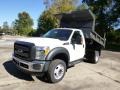 2015 Oxford White Ford F450 Super Duty XL Regular Cab Dump Truck 4x4  photo #4