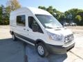 Oxford White 2015 Ford Transit Van 350 HR Long Exterior