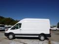 Oxford White 2015 Ford Transit Van 350 HR Long Exterior