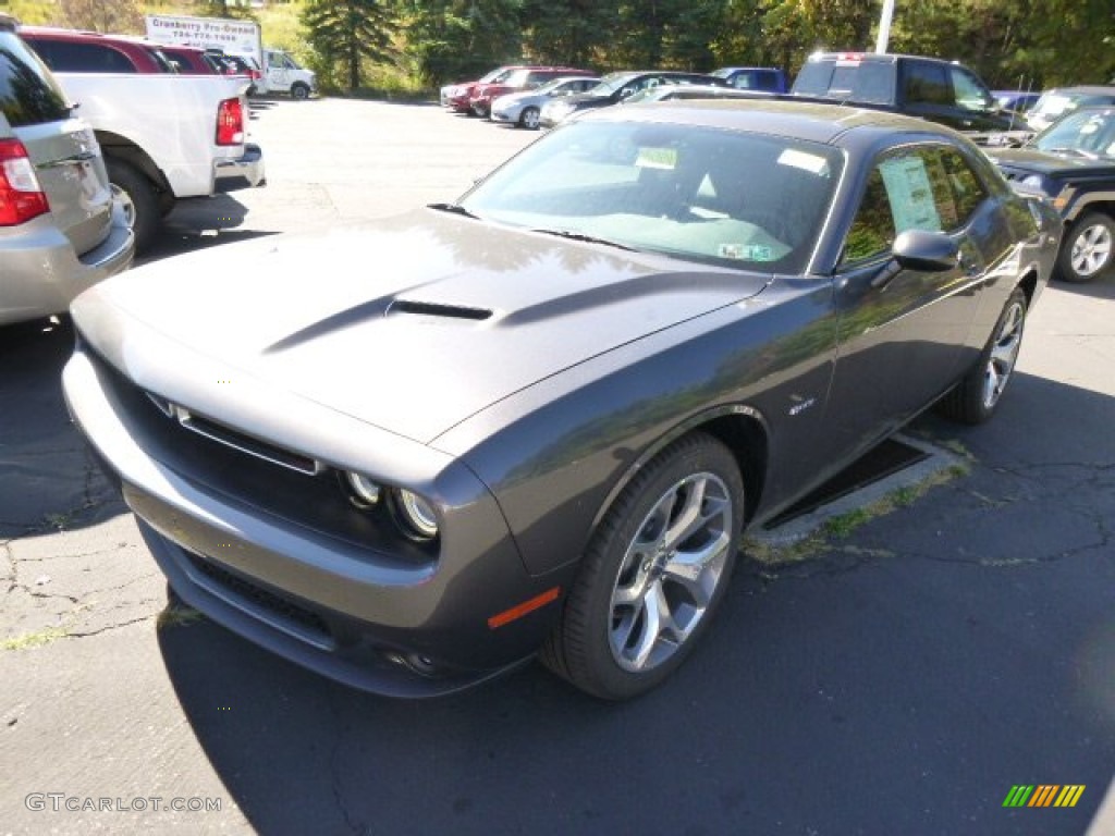 2015 Challenger SXT Plus - Granite Crystal Metallic / Black photo #2