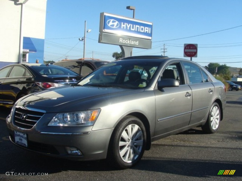 2009 Sonata Limited - Willow Gray / Gray photo #1