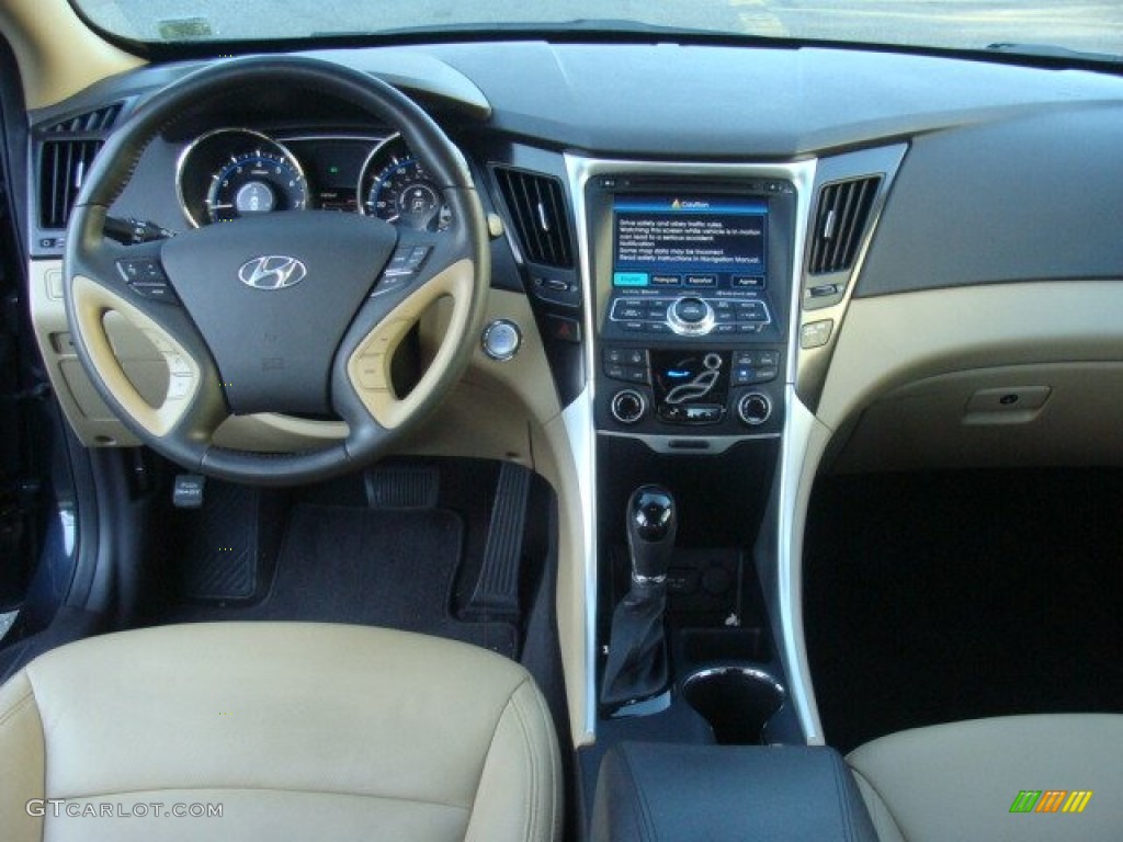 2012 Sonata Limited - Pacific Blue Pearl / Camel photo #12