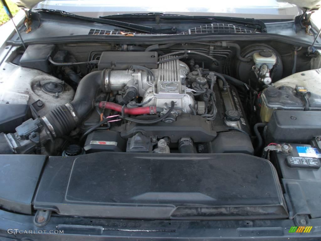 1991 LS 400 - Diamond White Pearl Metallic / Dark Gray photo #24