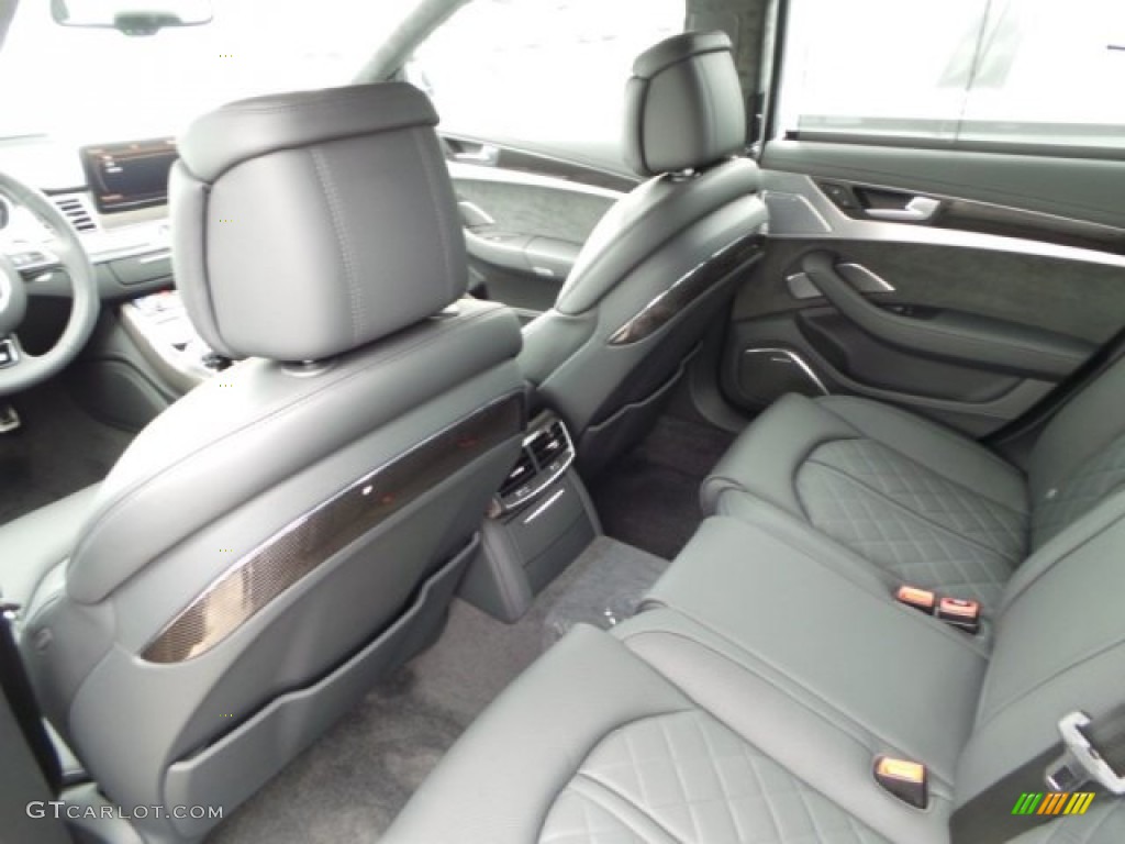 Black Valcona Interior 2015 Audi S8 quattro S Photo #97667256