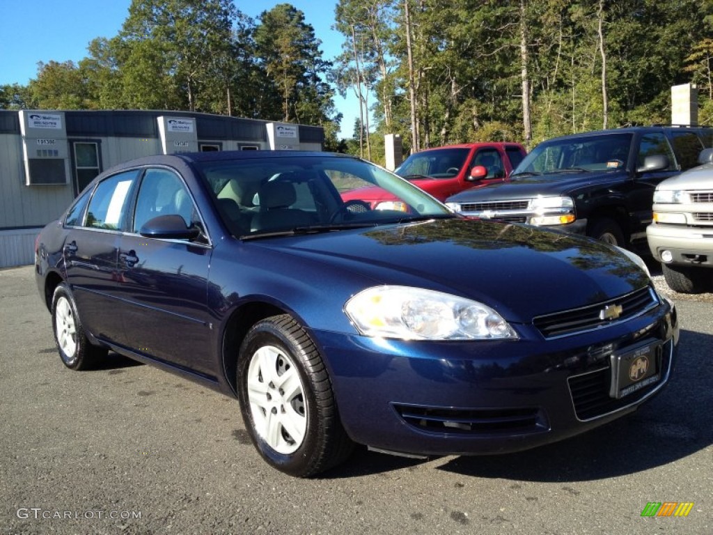 2007 Impala LS - Imperial Blue Metallic / Gray photo #19