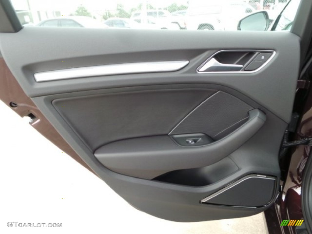 2015 Audi A3 2.0 TDI Premium Black Door Panel Photo #97675353
