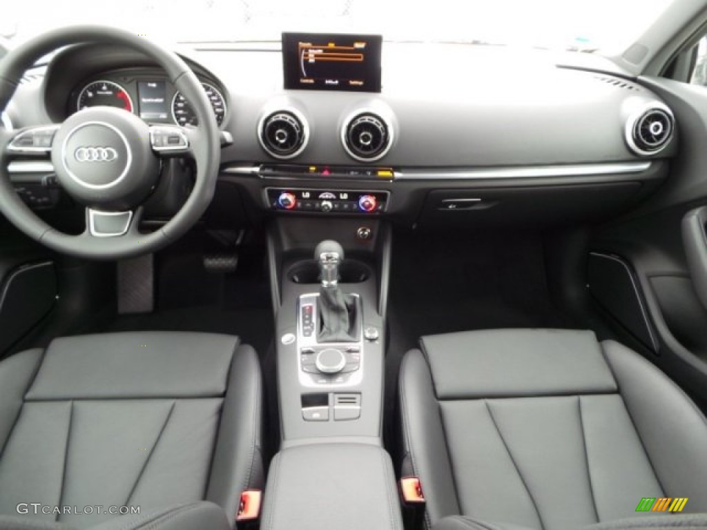 2015 Audi A3 2.0 TDI Premium Black Dashboard Photo #97675419