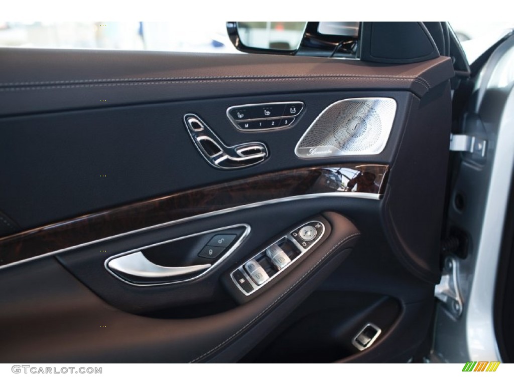 2015 Mercedes-Benz S 550 4Matic Sedan Black Door Panel Photo #97675542