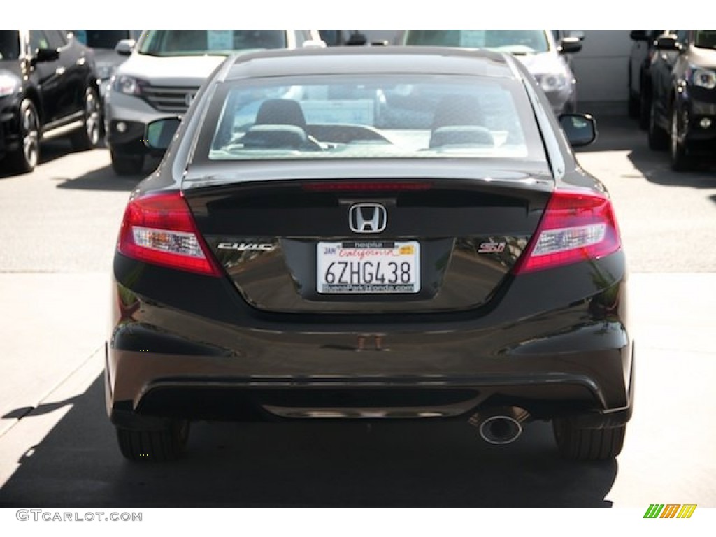 2012 Civic Si Coupe - Crystal Black Pearl / Black photo #11