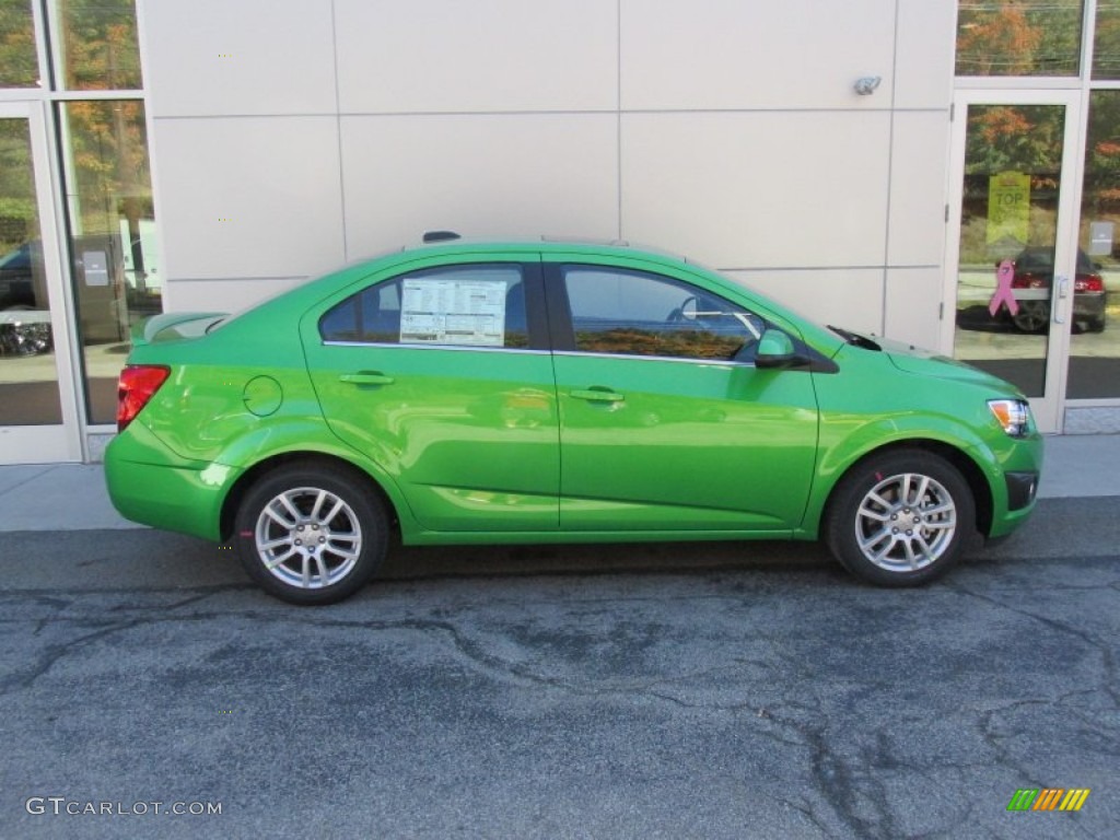 Dragon Green Metallic 2015 Chevrolet Sonic LT Sedan Exterior Photo #97676697