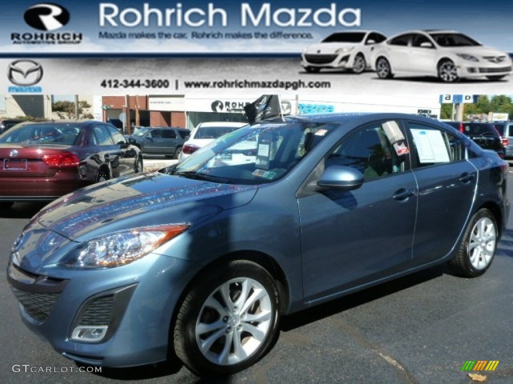 2011 MAZDA3 s Sport 4 Door - Gunmetal Blue Mica / Black photo #1