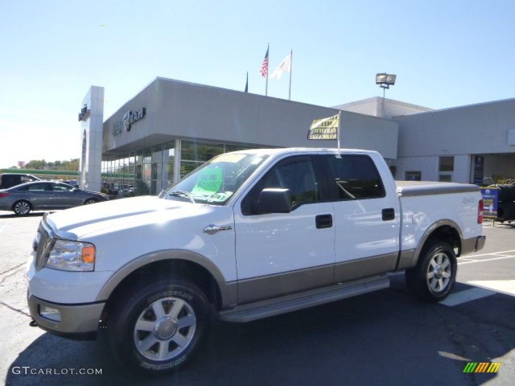 2005 F150 King Ranch SuperCrew 4x4 - Oxford White / Tan photo #1