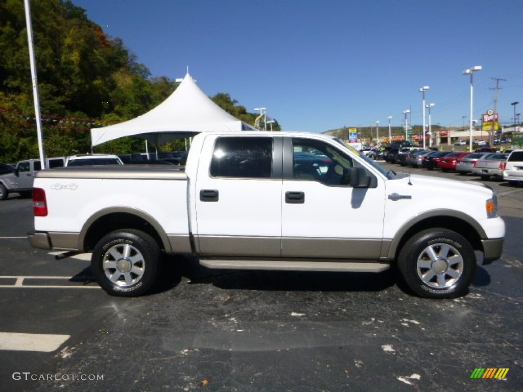 2005 F150 King Ranch SuperCrew 4x4 - Oxford White / Tan photo #7