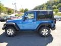 2015 Hydro Blue Pearl Jeep Wrangler Sport S 4x4  photo #2