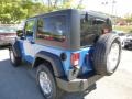 2015 Hydro Blue Pearl Jeep Wrangler Sport S 4x4  photo #3