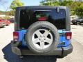 2015 Hydro Blue Pearl Jeep Wrangler Sport S 4x4  photo #4