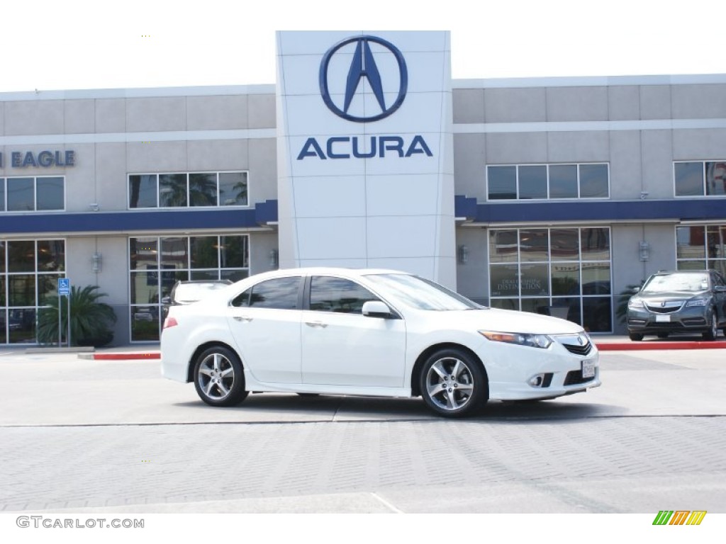 2012 TSX Special Edition Sedan - Bellanova White Pearl / Ebony photo #1